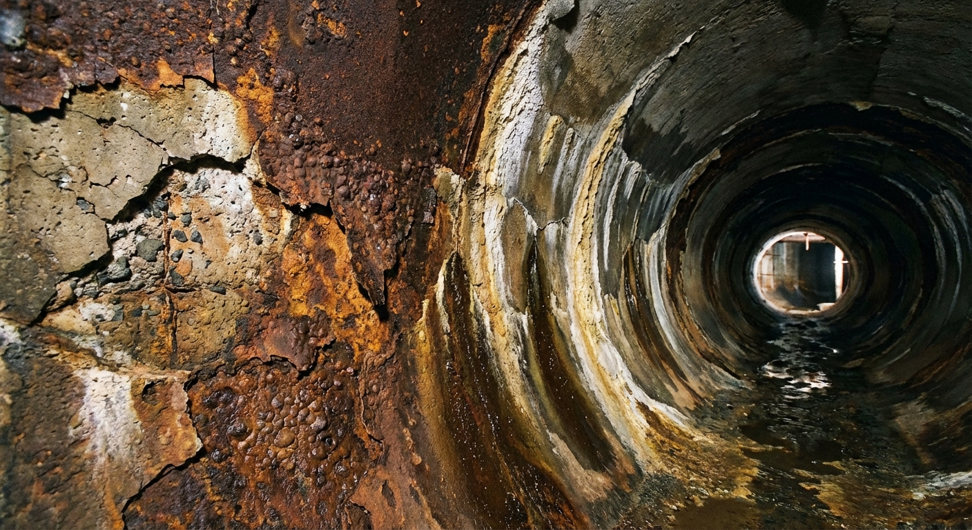 Corroded Pipe Interior